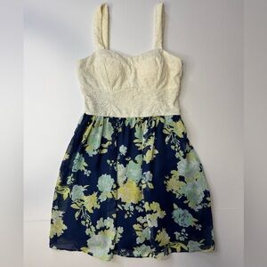 Iz Byer Floral Lace Mini Dress Size 7